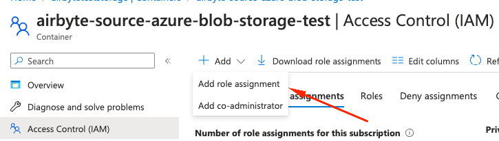 Add role assignment